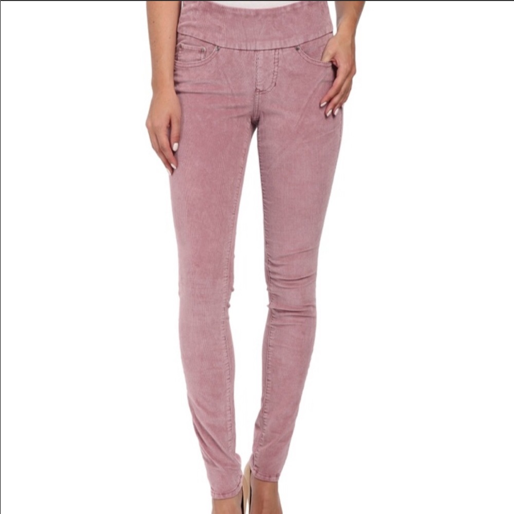 Jag Jeans Maya High Rise Skinny Pull-On Corduroy Pants Jeans Dusty Rose 12